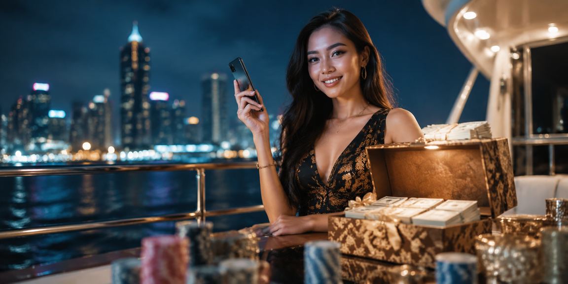 Pengguna mengakses layanan mobile casino dari ponsel pintar dengan nyaman